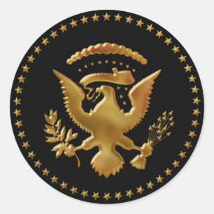 Pegatina Redonda Eagle ha aterrizado…