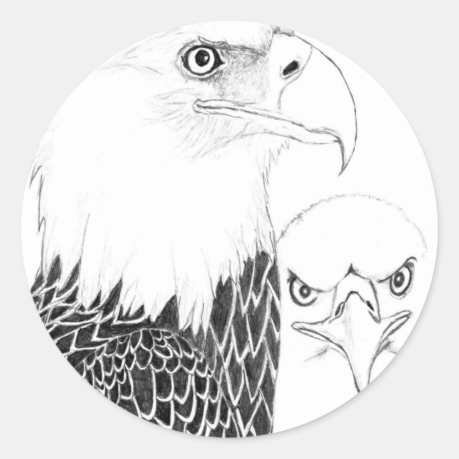 PEGATINA REDONDA EAGLE HARRIET + M UN RETRATO DE AMOR (Anverso)