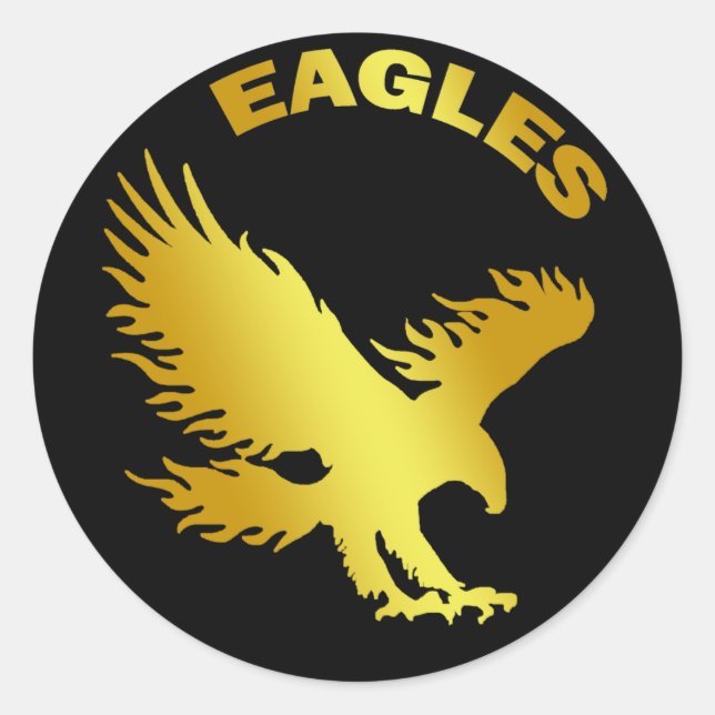 PEGATINA REDONDA EAGLES (Anverso)