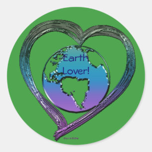 Pegatina Redonda EARTH LOVER Series