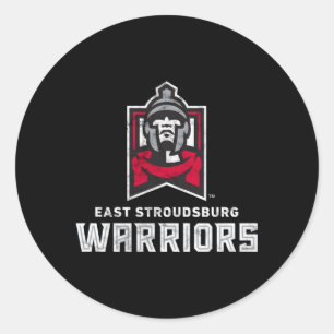 Pegatina Redonda East Stroudsburg Esu Warriors Large