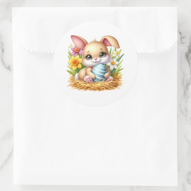 Pegatina Redonda Easter Bunny Stickers (Bolso)