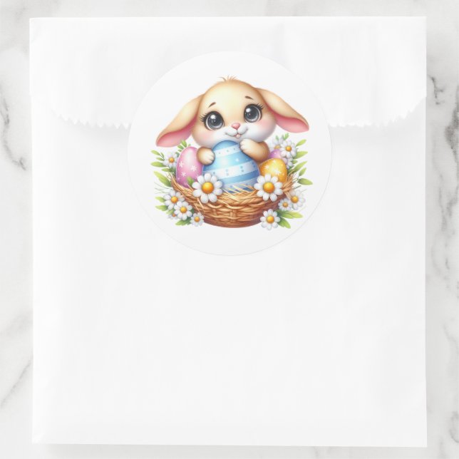 Pegatina Redonda Easter Bunny Stickers (Bolso)