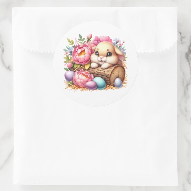 Pegatina Redonda Easter Bunny Stickers (Bolso)