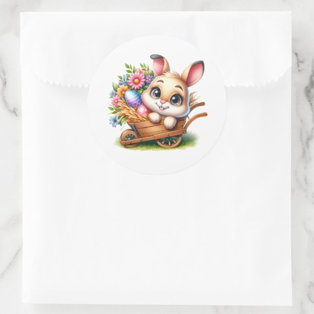 Pegatina Redonda Easter Bunny Stickers (Bolso)