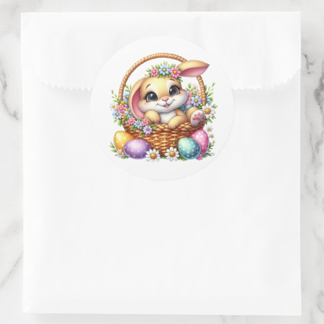 Pegatina Redonda Easter Bunny Stickers (Bolso)
