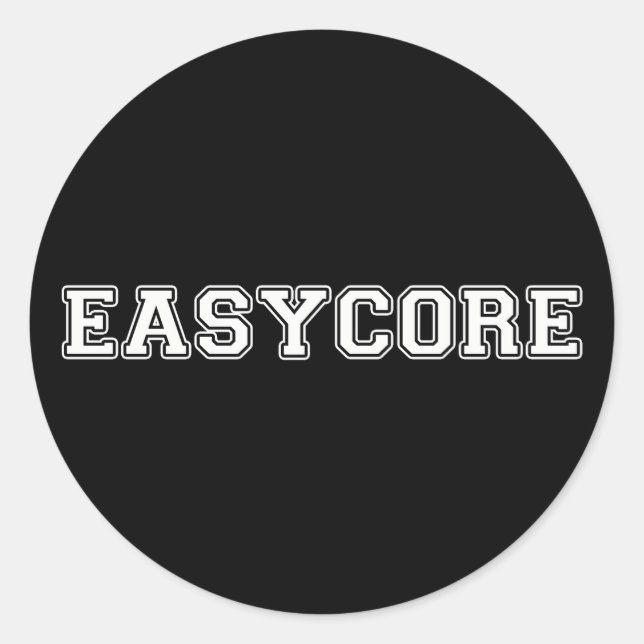 Pegatina Redonda Easycore (Anverso)