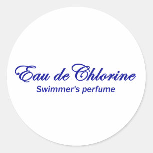 Pegatina Redonda Eau de Chlorine