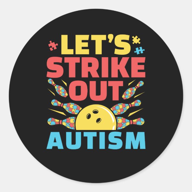 Pegatina Redonda Echemos a la luz el boliche de la conciencia sobre (Anverso)