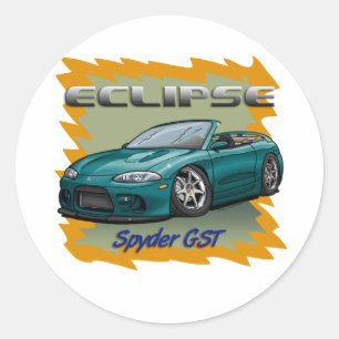 Pegatina Redonda Eclipse_Green