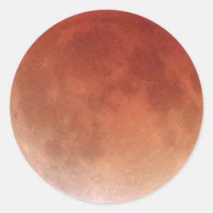 Pegatina Redonda Eclipse lunar total (20) 1:52 am 15 de abril de 20