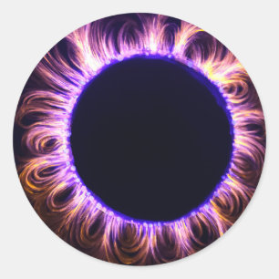 Pegatina Redonda Eclipse solar