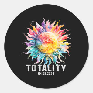 Pegatina Redonda Eclipse solar
