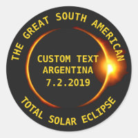 Eclipse solar total 2019 Argentina, Sudamérica