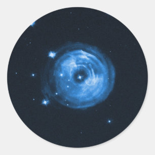 Pegatina Redonda Eco de Luz de la Estrella V838 Monocerotis