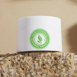 Pegatina Redonda Eco Friendly Sticker | Natural Product Label