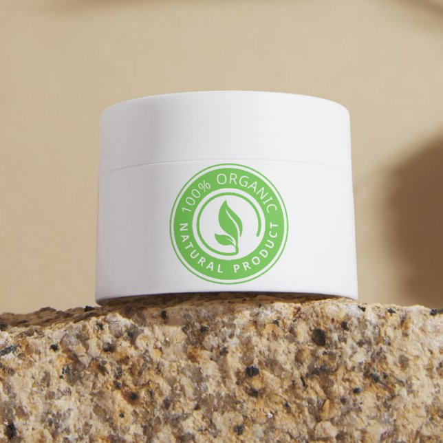 Pegatina Redonda Eco Friendly Sticker | Natural Product Label (Subido por el creador)