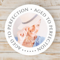 Edad a la perfección moderna foto de cumpleaños si