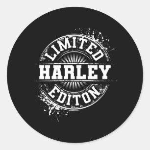 Pegatina Redonda Edición de mentira de Harley divertida broma nombr