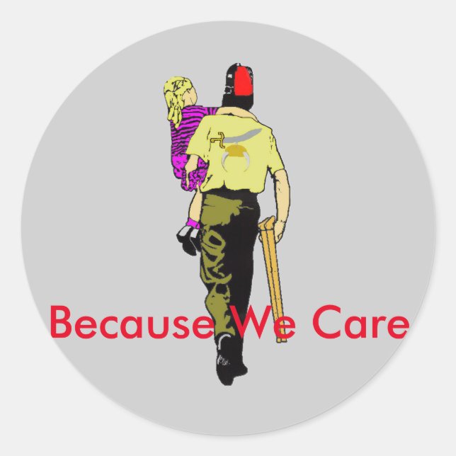 Pegatina Redonda Edición de Shriners (Anverso)