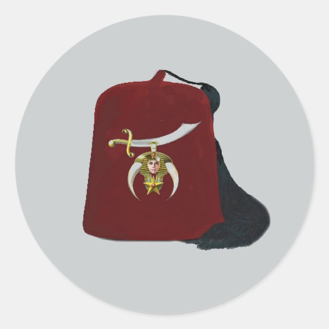 Pegatina Redonda Edición de Shriners (Anverso)