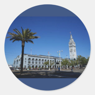 Pegatina Redonda Edificio de ferris #2 de San Francisco