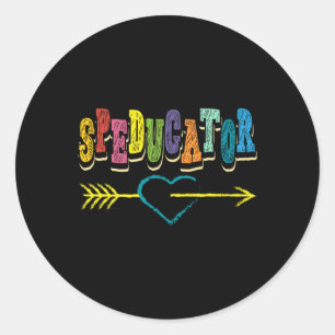 Pegatina Redonda Educador I Profesor I Sped Profesor I Inclusión I 