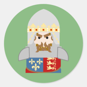 Pegatina Redonda Edward el Príncipe Negro