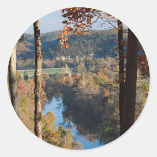 Pegatina Redonda EE.UU., Arkansas, War Eagle, Parque Estatal Hobbs