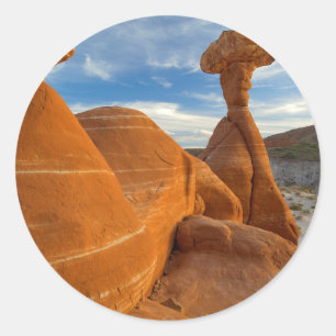 Pegatina Redonda EE. UU., Utah, Grand Staircase Escalante-Nacional