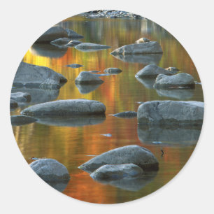 Pegatina Redonda EE.UU., Virginia Occidental, Spruce Knob-Seneca Ro