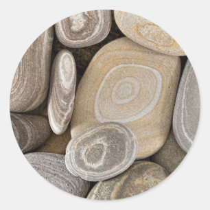 Pegatina Redonda EE.UU., Washington, Seabeck. La Playa 2 Está Cerc