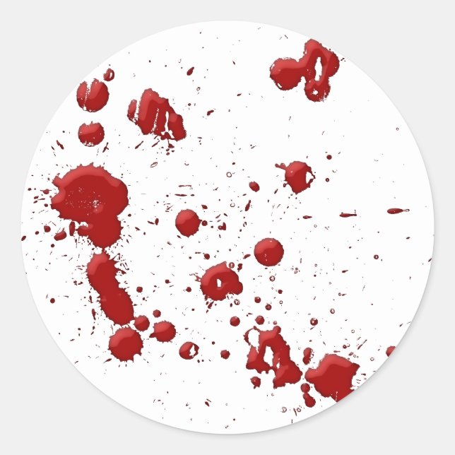 Pegatina Redonda Eeew, es esa sangre en tu (Anverso)