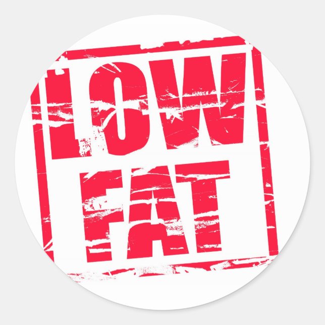 Pegatina Redonda Efecto de la estampilla de goma roja baja en grasa (Anverso)