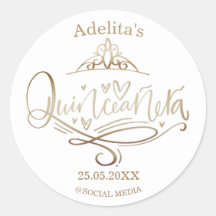 Efecto de oro Quinceañera 15 años