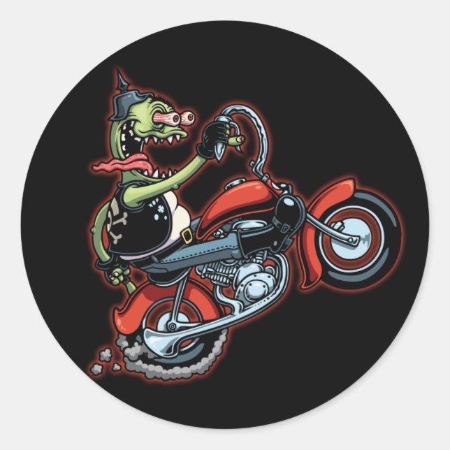 Pegatina Redonda Effin' Efrem (Anverso)