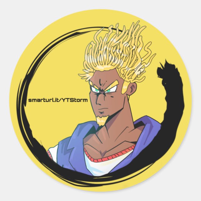 Pegatina Redonda efloW de los SS (Anverso)