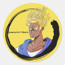 Pegatina Redonda efloW de los SS