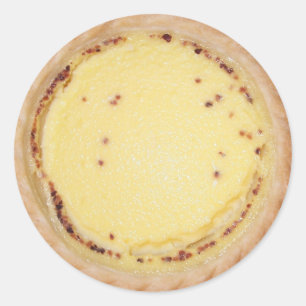 Pegatina Redonda Egg Custard Tart