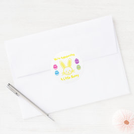 Pegatina Redonda Eggspecting A Little Bunny