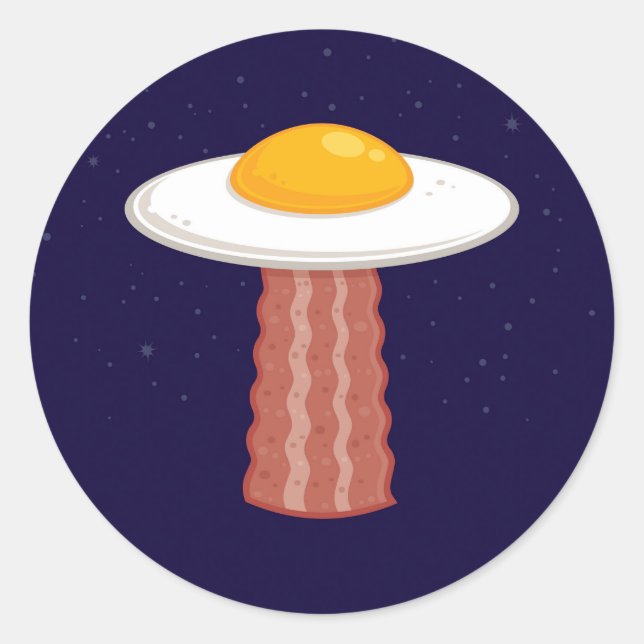 Pegatina Redonda Eggstraterrestrial (Anverso)