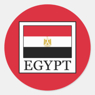 Pegatina Redonda Egipto