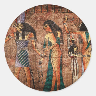 Pegatina Redonda Egipto antiguo 4