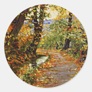 Pegatina Redonda Egon Schiele - Winding Brook
