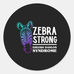 Pegatina Redonda Ehlers Danlos Warrior Eds Ehlers Síndrome de Danlo