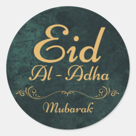 PEGATINA REDONDA EID AL ADHA MUBARAK 2025