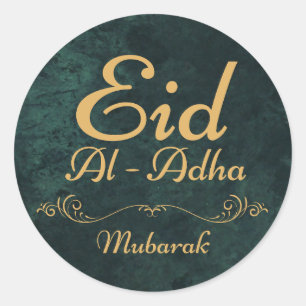 PEGATINA REDONDA EID AL ADHA MUBARAK 2025