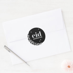 Pegatina Redonda Eid Mubarak
