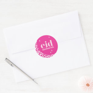 Pegatina Redonda Eid Mubarak