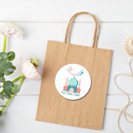 Pegatina Redonda Eid Saeed personalizado